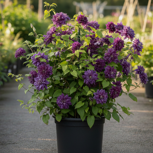 Клематис Витицелла Пурпуреа Плена Элеганс купить