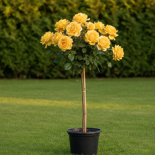 Роза штамбовая Гольдйювел купить