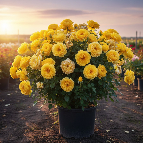 Роза чайно-гибридная Микеланджело купить